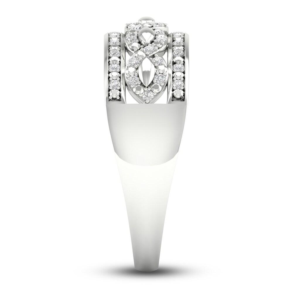 Diamond Wedding Band 1/8 ct tw Round 14K White Gold 02v04jx8 Diamond Wedding Band 1/8 ct tw Round 14K White Gold 02v04jx8