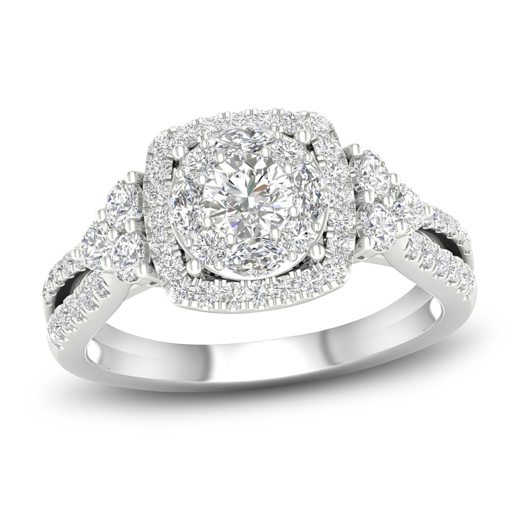 Diamond Ring 1 ct tw Round 14K White Gold 08vSFik1 Diamond Ring 1 ct tw Round 14K White Gold 08vSFik1