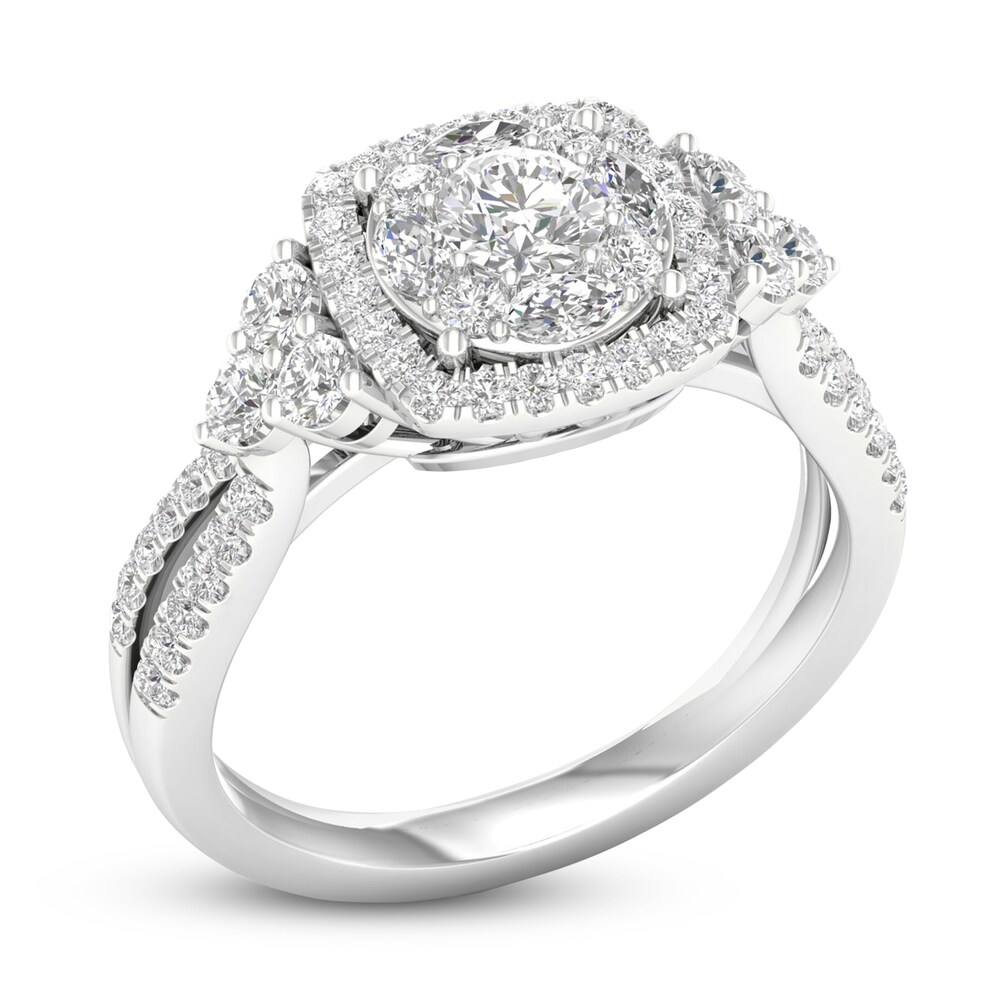 Diamond Ring 1 ct tw Round 14K White Gold 08vSFik1 Diamond Ring 1 ct tw Round 14K White Gold 08vSFik1