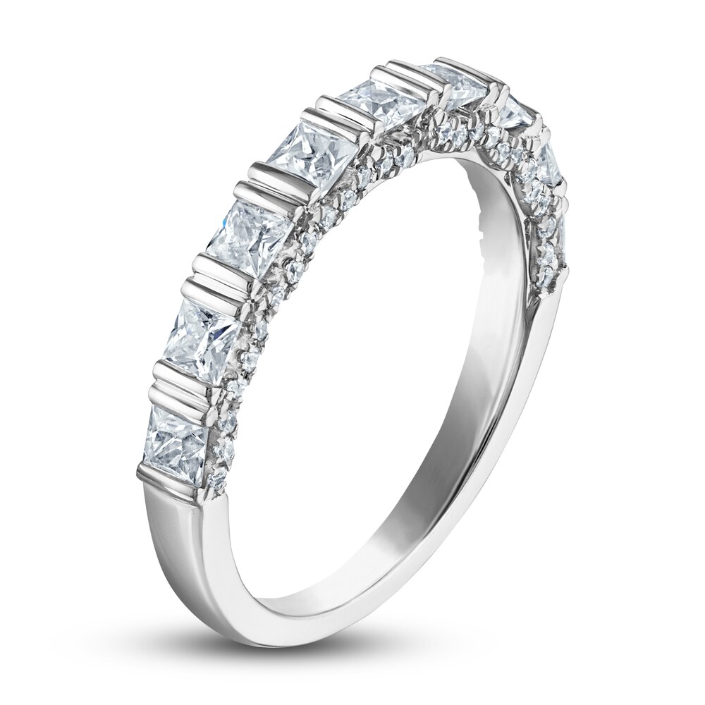 Diamond Anniversary Band 1 ct tw Princess/Round 14K White Gold 0Ay9RlUa Diamond Anniversary Band 1 ct tw Princess/Round 14K White Gold 0Ay9RlUa