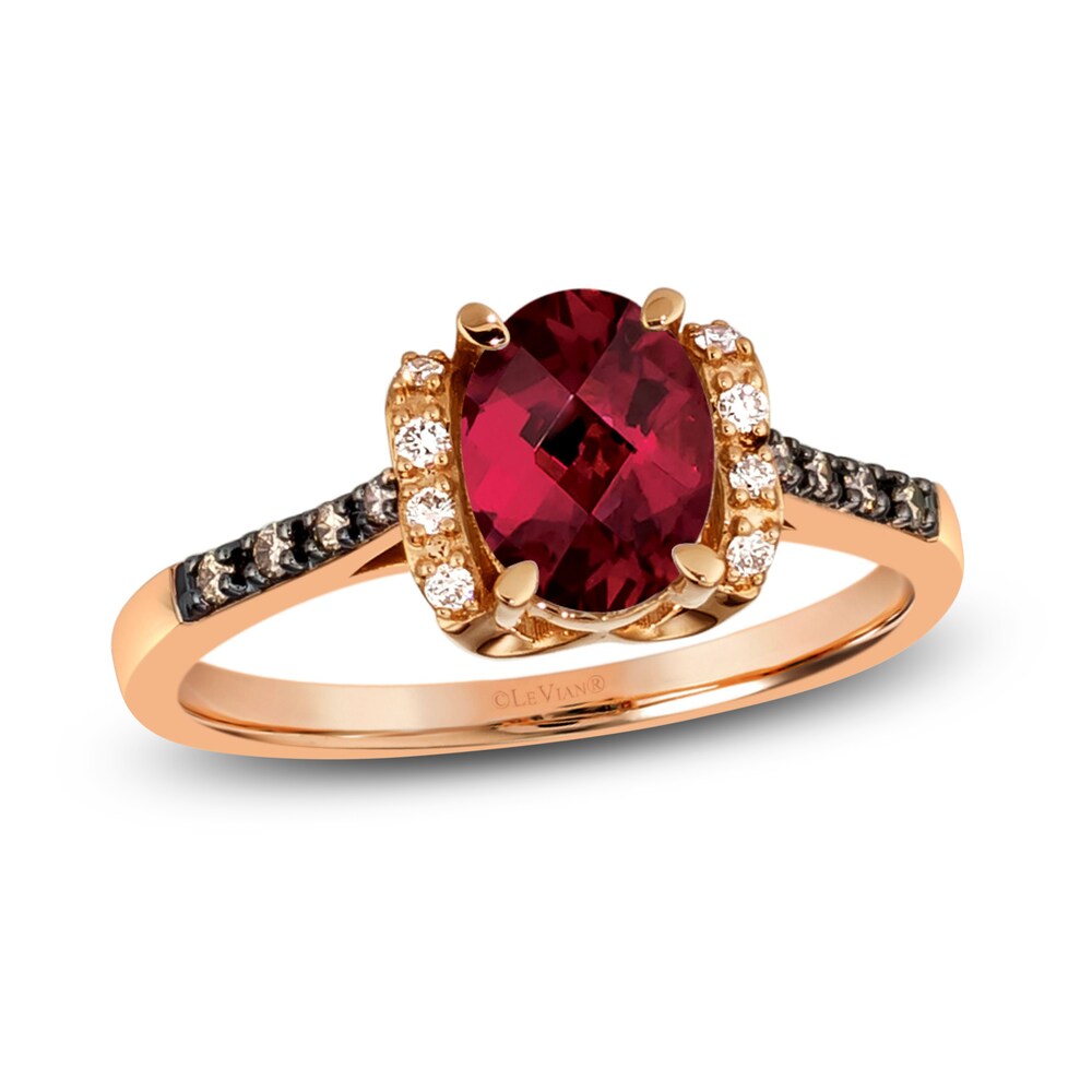 Le Vian Natural Rhodolite Garnet Ring 1/10 ct tw Diamonds 14K Strawberry Gold 0BWuUpoh Le Vian Natural Rhodolite Garnet Ring 1/10 ct tw Diamonds 14K Strawberry Gold 0BWuUpoh