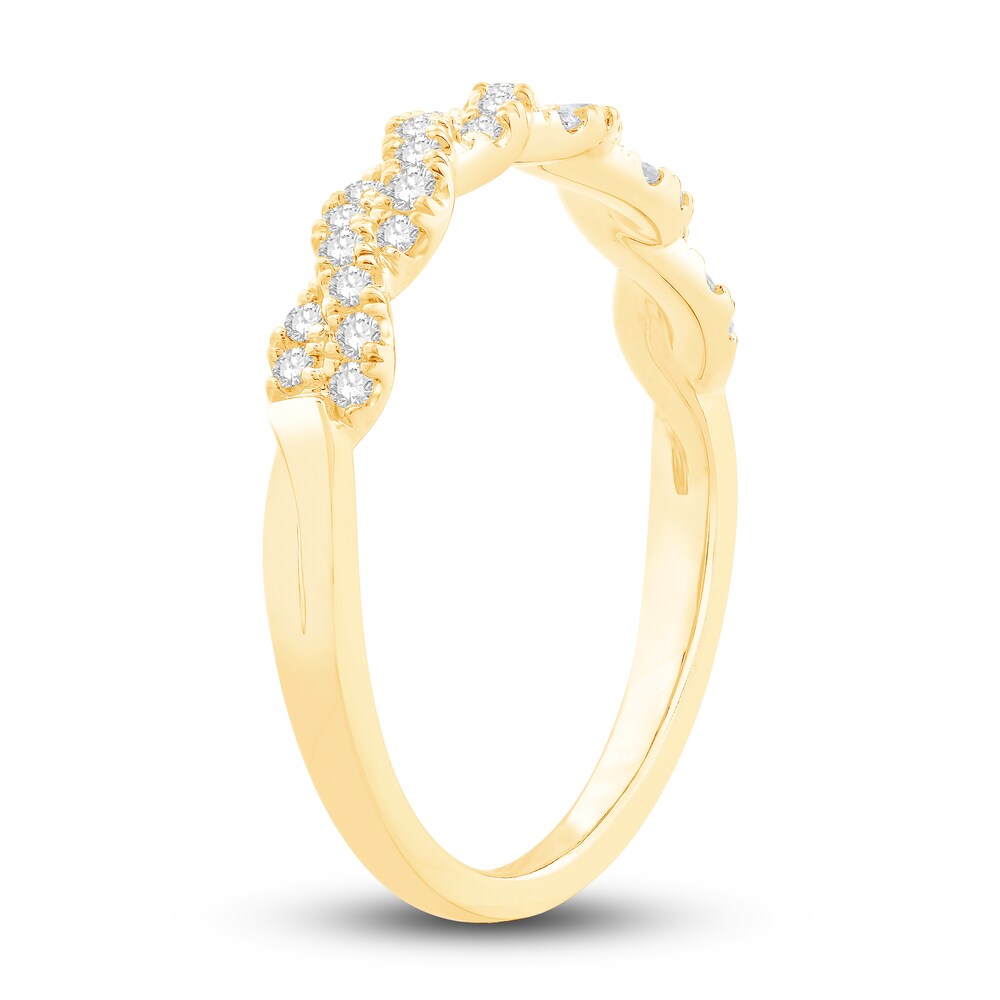 Diamond Anniversary Ring 1/4 ct tw Round 14K Yellow Gold 0E2inaeV Diamond Anniversary Ring 1/4 ct tw Round 14K Yellow Gold 0E2inaeV