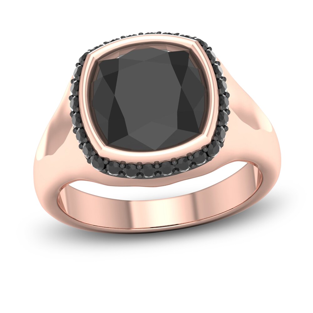 Black Diamond & Natural Black Onyx Ring 1/4 ct tw Round 10K Rose Gold 0Jpq4fbE Black Diamond & Natural Black Onyx Ring 1/4 ct tw Round 10K Rose Gold 0Jpq4fbE