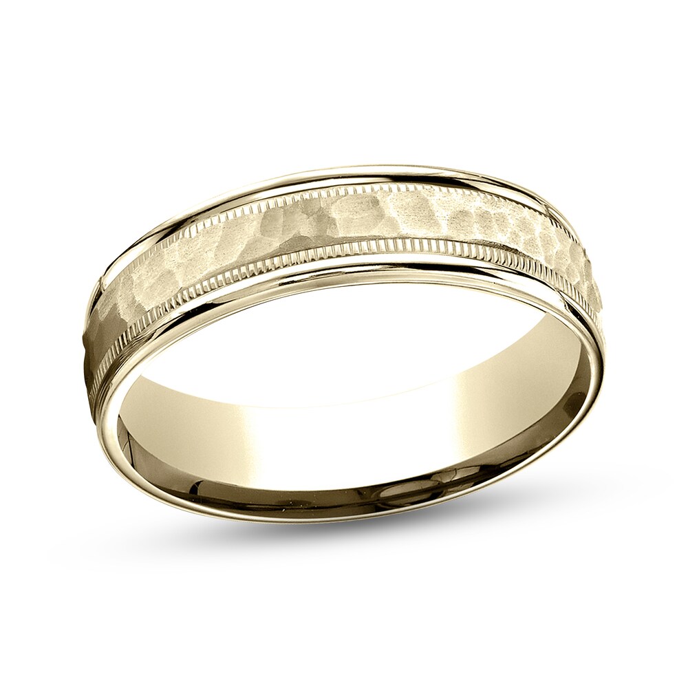 Hammered Wedding Band 10K Yellow Gold 6mm 0OGJGTEd Hammered Wedding Band 10K Yellow Gold 6mm 0OGJGTEd