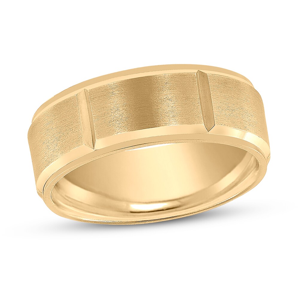 Men's Wedding Band 14K Yellow Gold 8mm 0R5f6dda Men's Wedding Band 14K Yellow Gold 8mm 0R5f6dda