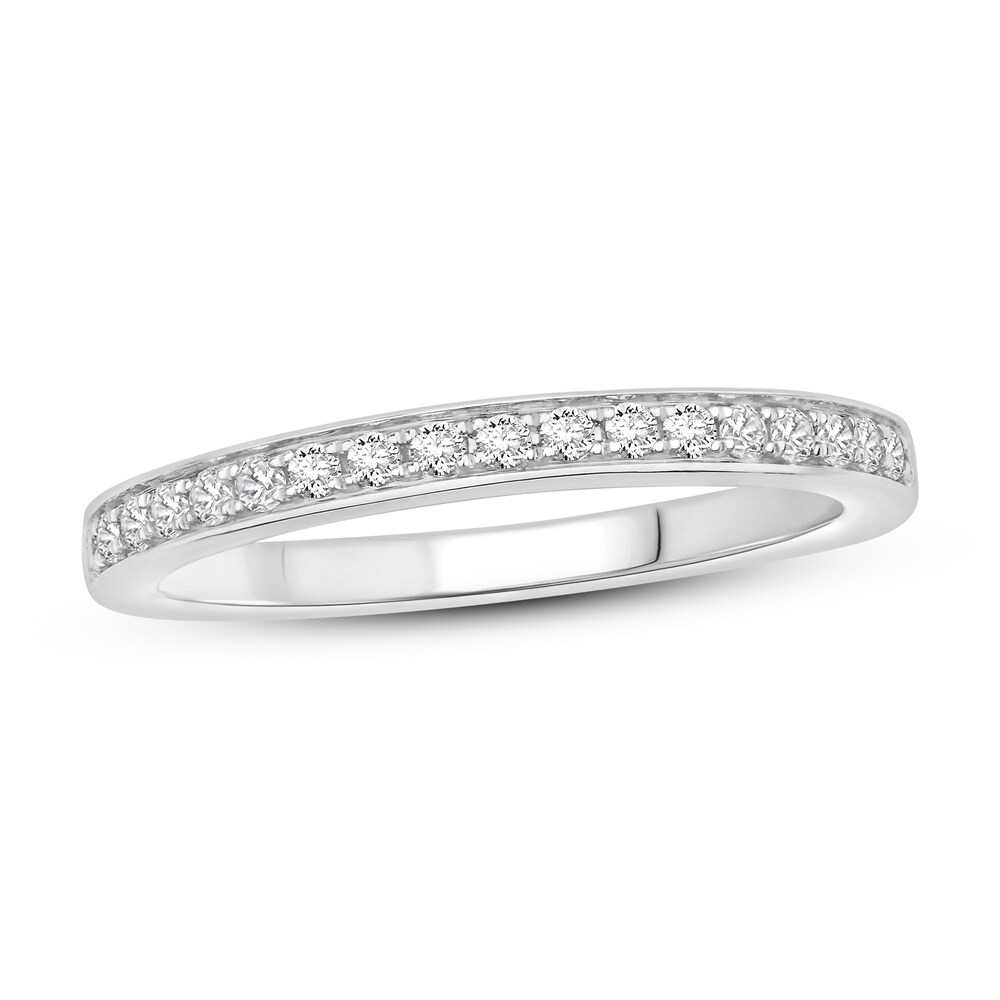 Diamond Wedding Band 1/4 ct tw Round 14K White Gold 0lwiFyBN