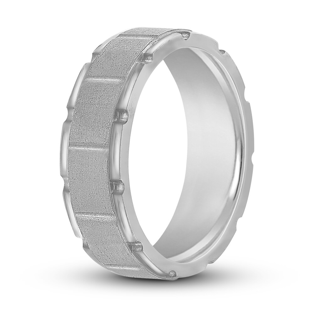 Building Black Ring 14K White Gold 7mm 0m6ID4NK Building Black Ring 14K White Gold 7mm 0m6ID4NK