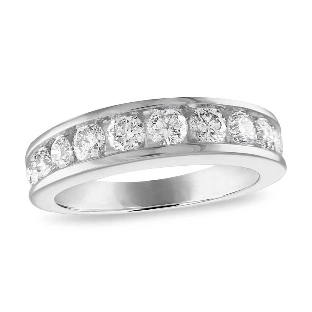 Diamond Wedding Band 1-1/5 ct tw Round 14K White Gold 0uI1wbDI Diamond Wedding Band 1-1/5 ct tw Round 14K White Gold 0uI1wbDI