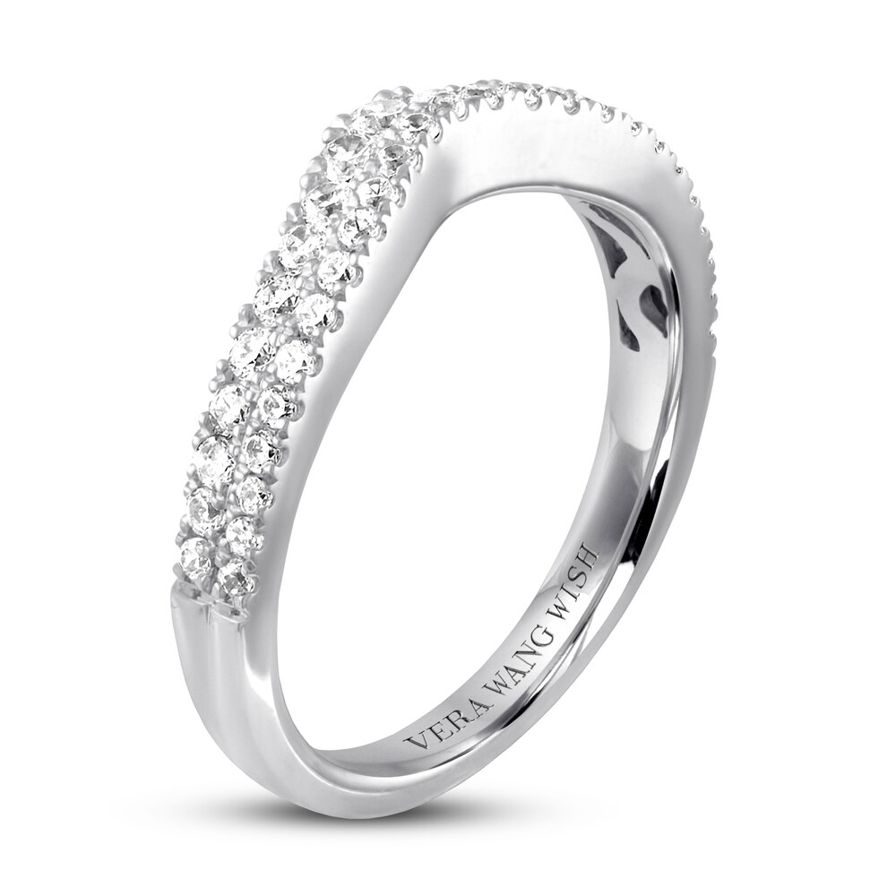 Vera Wang WISH Wedding Band 1/2 ct tw Round 14K White Gold 14xHAr2B Vera Wang WISH Wedding Band 1/2 ct tw Round 14K White Gold 14xHAr2B