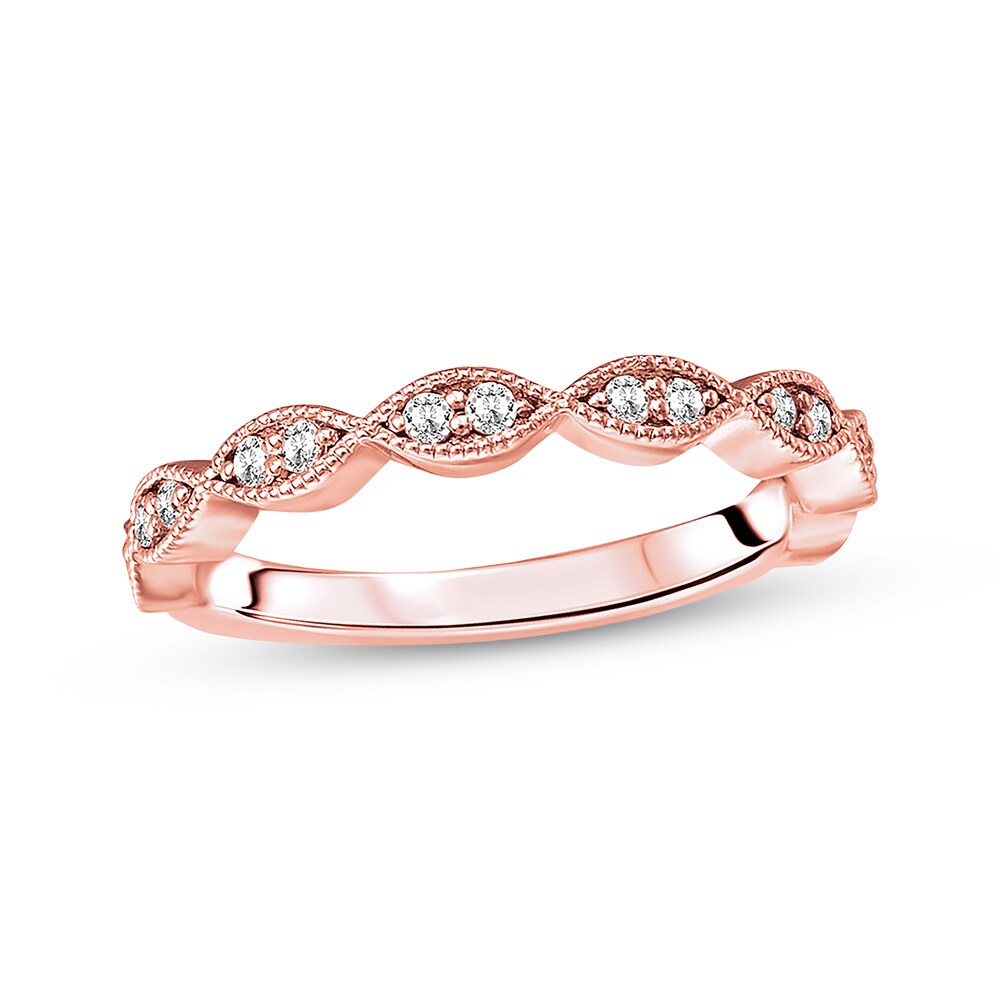 Diamond Anniversary Band 1/5 carat tw Round-cut 14K Rose Gold 175lxpFP Diamond Anniversary Band 1/5 carat tw Round-cut 14K Rose Gold 175lxpFP