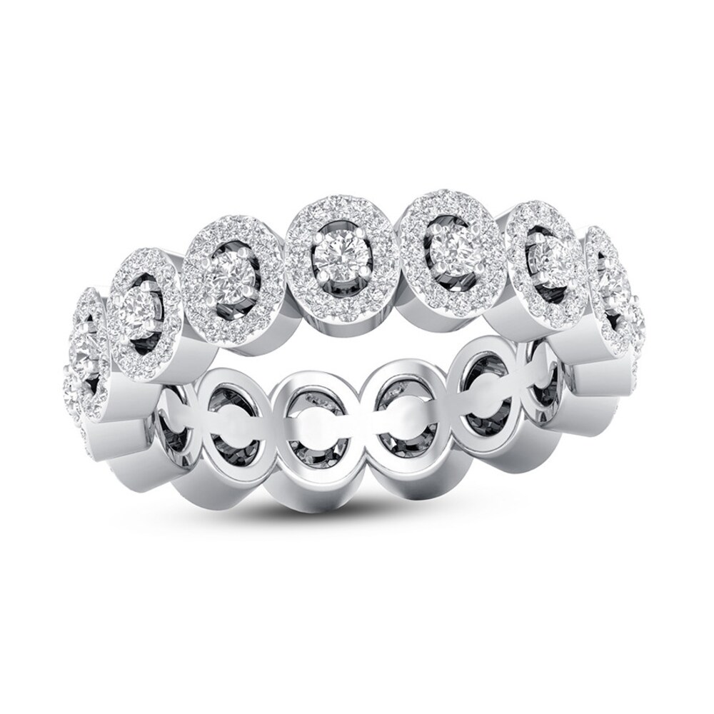 Diamond Eternity Band 1 ct tw Round 14K White Gold 19v8oZ2Y Diamond Eternity Band 1 ct tw Round 14K White Gold 19v8oZ2Y