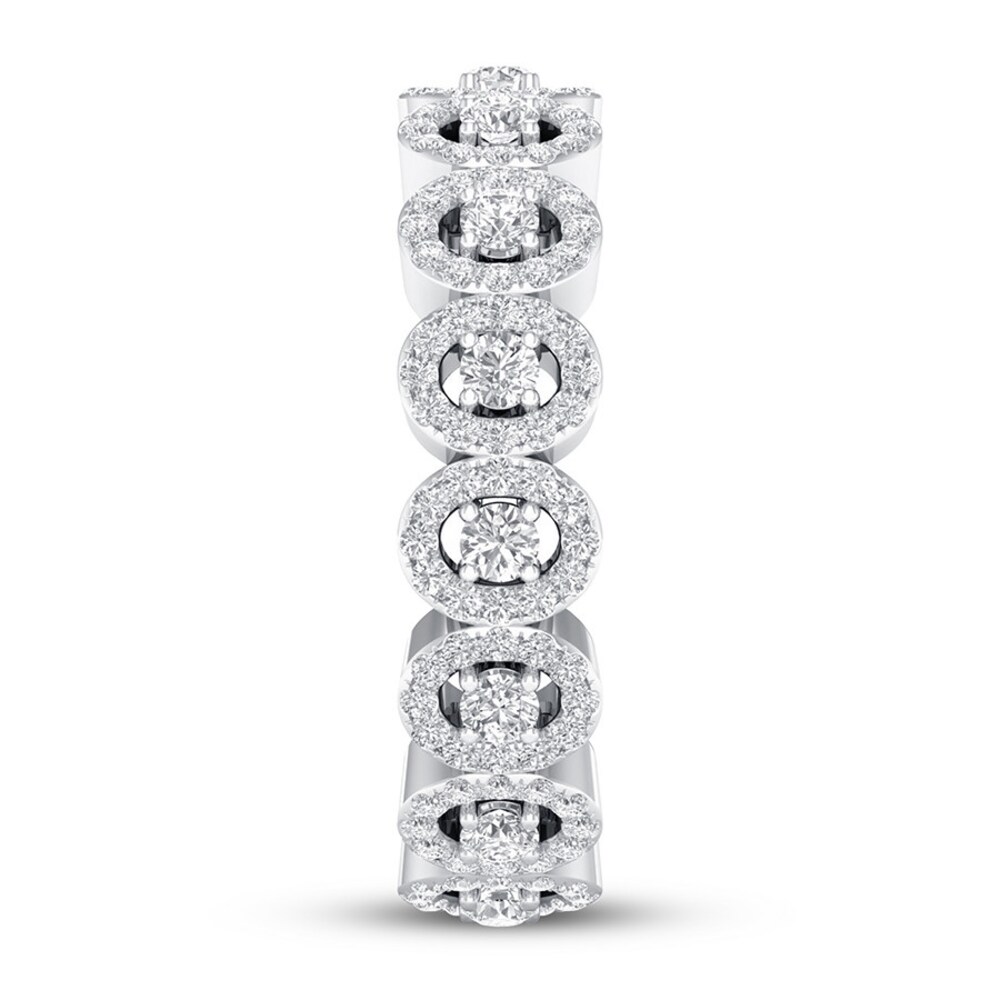 Diamond Eternity Band 1 ct tw Round 14K White Gold 19v8oZ2Y Diamond Eternity Band 1 ct tw Round 14K White Gold 19v8oZ2Y