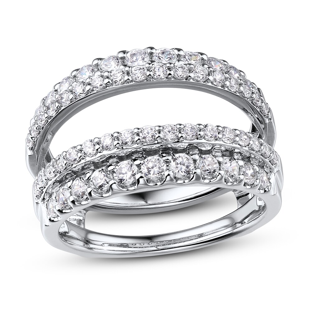 Diamond Enhancer Ring 1 1/4 ct tw Round 14K White Gold 1DIW1ZfE Diamond Enhancer Ring 1 1/4 ct tw Round 14K White Gold 1DIW1ZfE