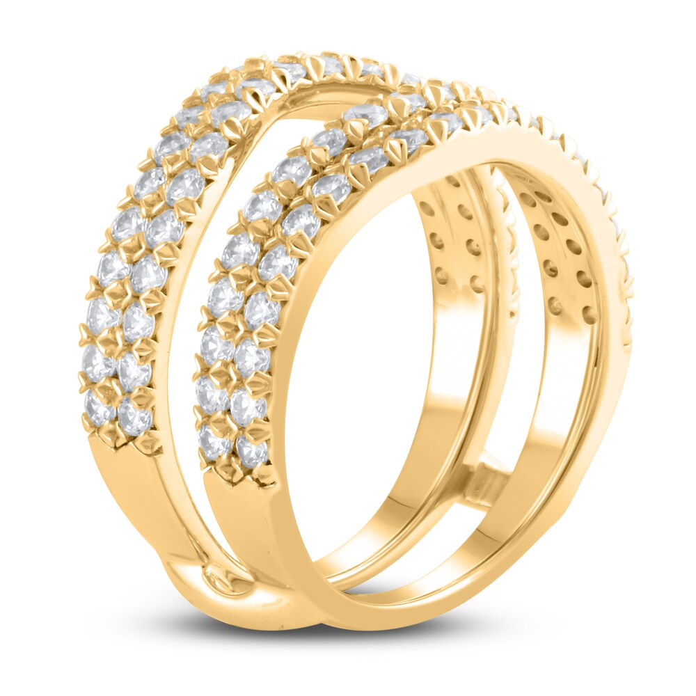 Lab-Created Diamond Enhancer Band 1-1/2 ct tw Round 14K Yellow Gold 1FWm0scF Lab-Created Diamond Enhancer Band 1-1/2 ct tw Round 14K Yellow Gold 1FWm0scF
