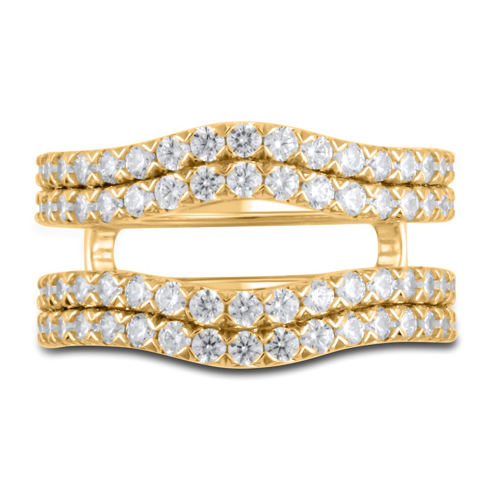 Lab-Created Diamond Enhancer Band 1-1/2 ct tw Round 14K Yellow Gold 1FWm0scF Lab-Created Diamond Enhancer Band 1-1/2 ct tw Round 14K Yellow Gold 1FWm0scF