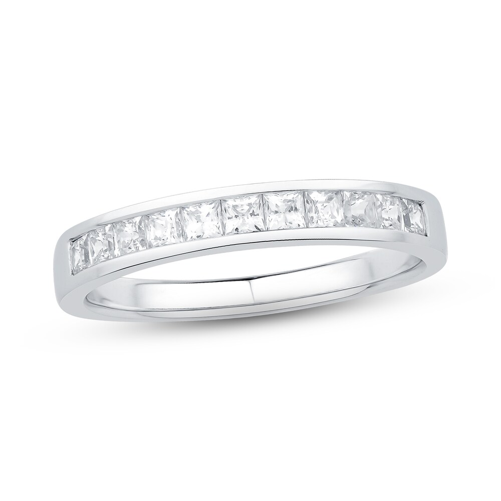 Diamond Anniversary Band 1/2 ct tw Princess Platinum 1GAffknO Diamond Anniversary Band 1/2 ct tw Princess Platinum 1GAffknO