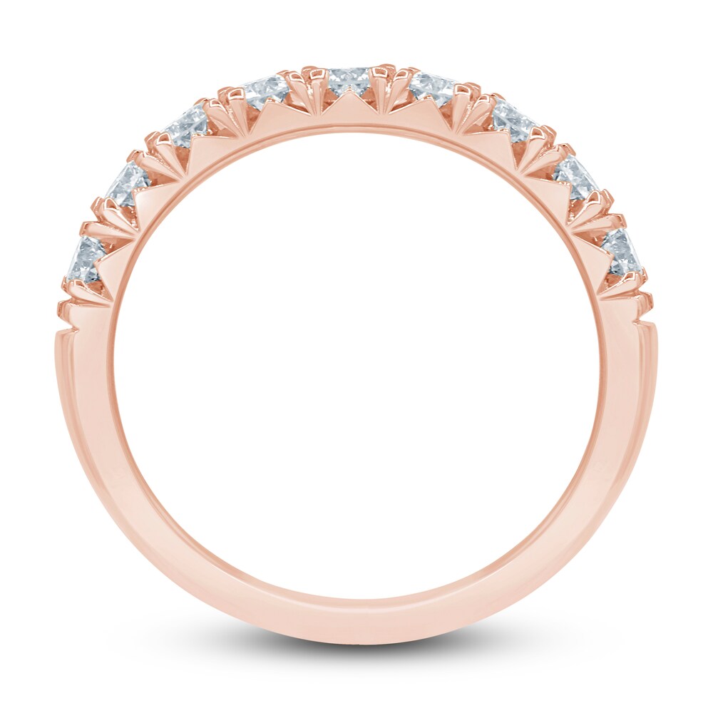 French Pave Diamond Anniversary Band 1 ct tw Round 14K Rose Gold 1LBh9paf French Pave Diamond Anniversary Band 1 ct tw Round 14K Rose Gold 1LBh9paf