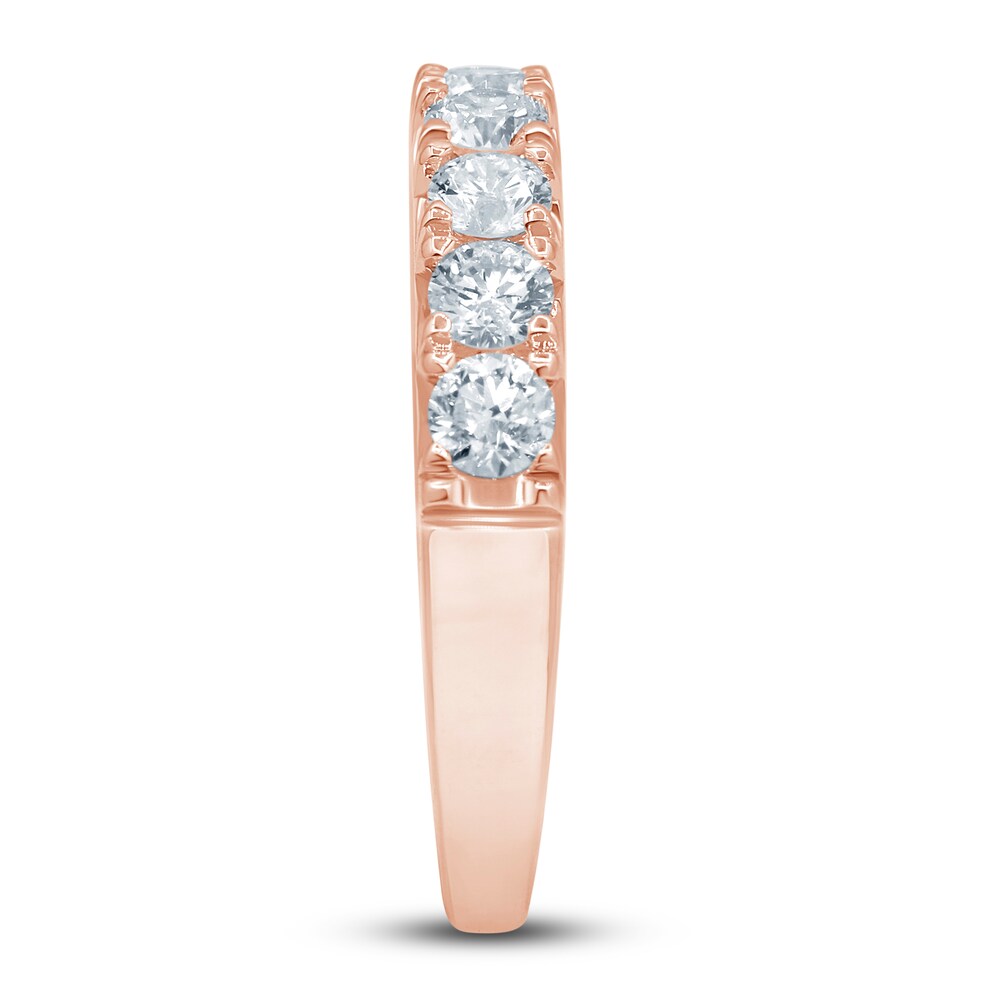 French Pave Diamond Anniversary Band 1 ct tw Round 14K Rose Gold 1LBh9paf French Pave Diamond Anniversary Band 1 ct tw Round 14K Rose Gold 1LBh9paf