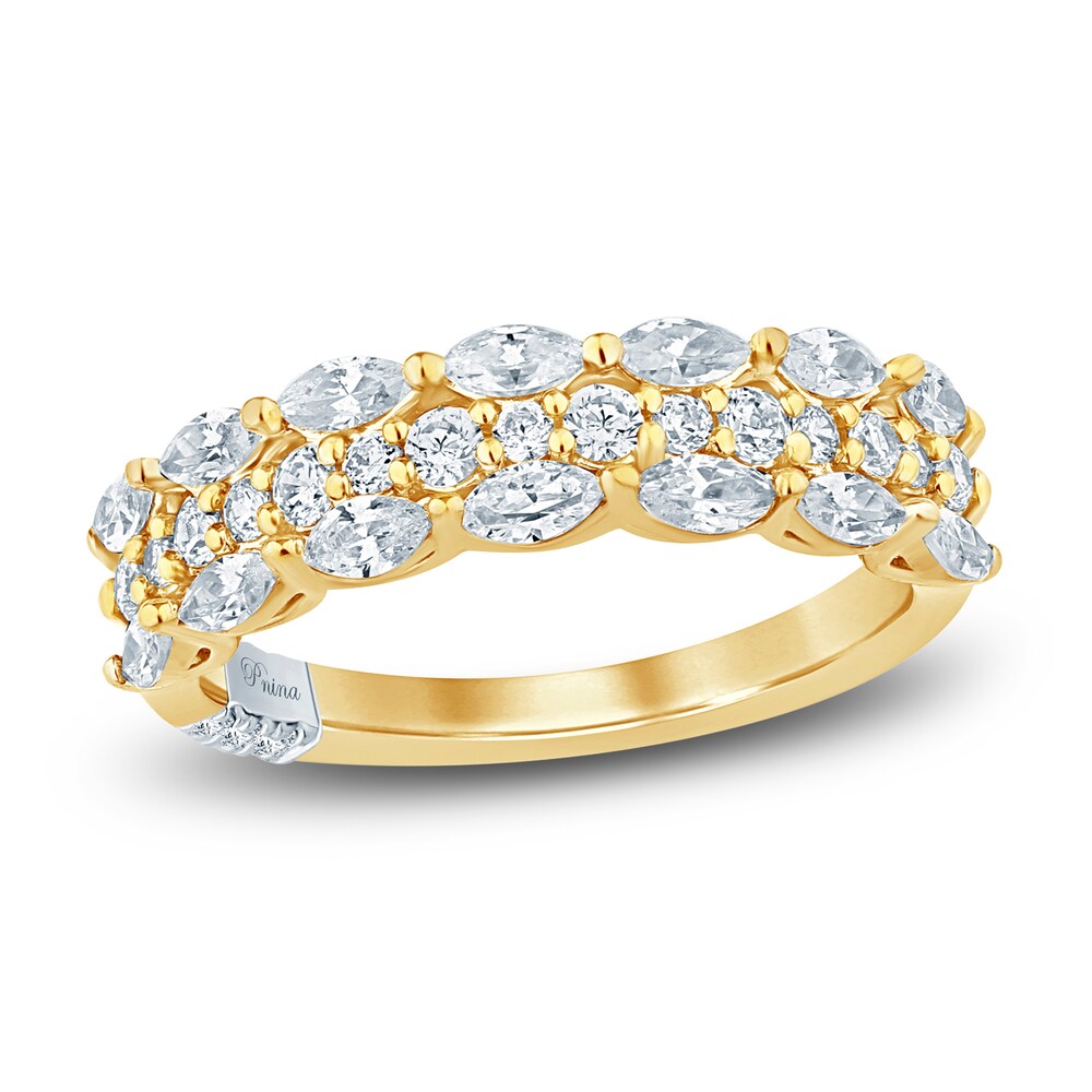 Pnina Tornai Diamond Anniversary Ring 1 ct tw Round/Marquise 14K Yellow Gold 1PP171pW Pnina Tornai Diamond Anniversary Ring 1 ct tw Round/Marquise 14K Yellow Gold 1PP171pW