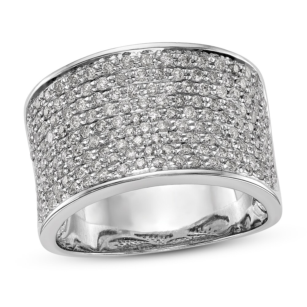 Micro Pave Diamond Band 1 ct tw Round 14K White Gold 1Rs9WADn Micro Pave Diamond Band 1 ct tw Round 14K White Gold 1Rs9WADn