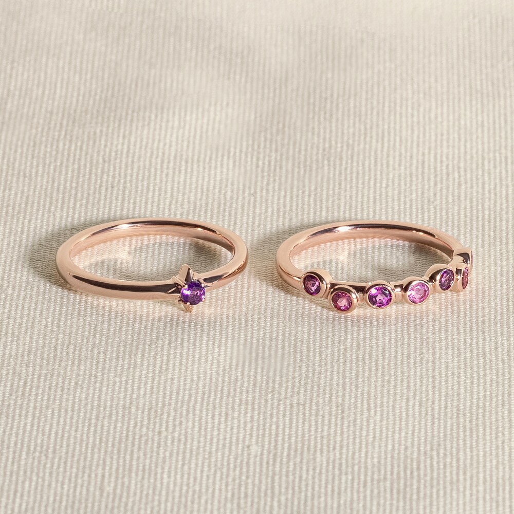 Juliette Maison Natural White Sapphire & Natural Ruby Ring 10K White Gold 1giqxGAD Juliette Maison Natural White Sapphire & Natural Ruby Ring 10K White Gold 1giqxGAD