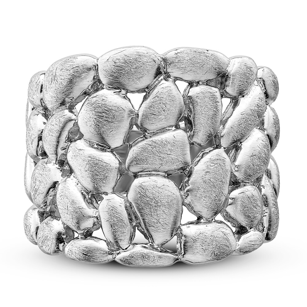 Nugget Ring Sterling Silver 22RgBPpC Nugget Ring Sterling Silver 22RgBPpC