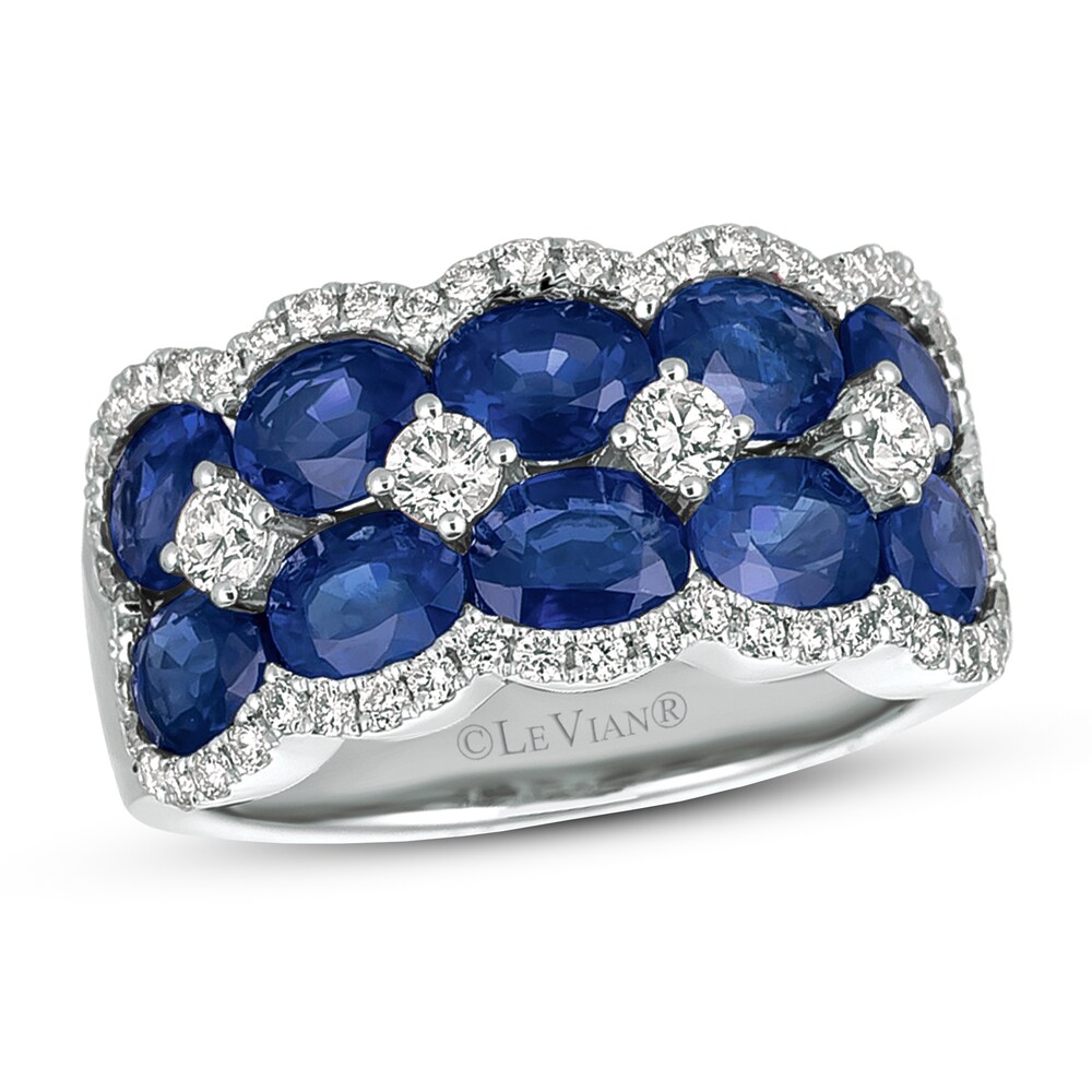 Le Vian Natural Blue Sapphire Ring 5/8 ct tw Diamonds 14K Vanilla Gold 27ZSAAUb Le Vian Natural Blue Sapphire Ring 5/8 ct tw Diamonds 14K Vanilla Gold 27ZSAAUb