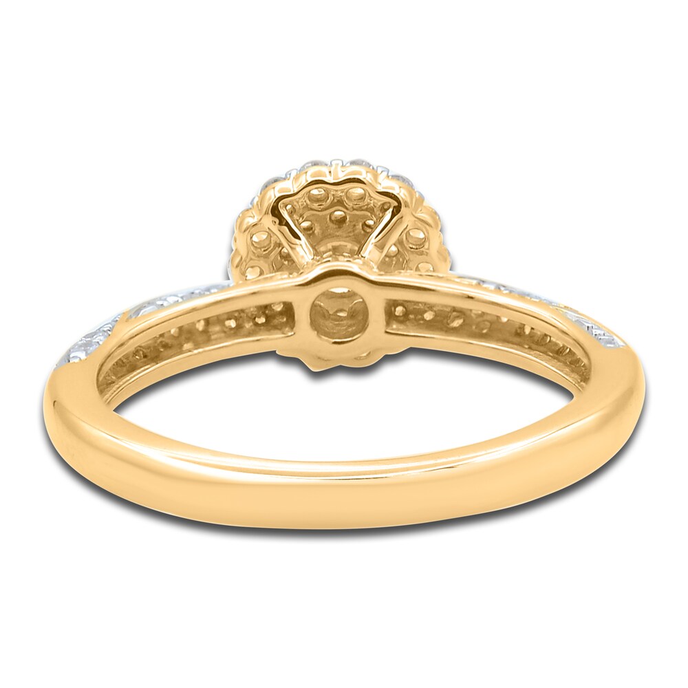 Diamond Ring 3/4 ct tw Round 14K Yellow Gold 2DUfl7Ve