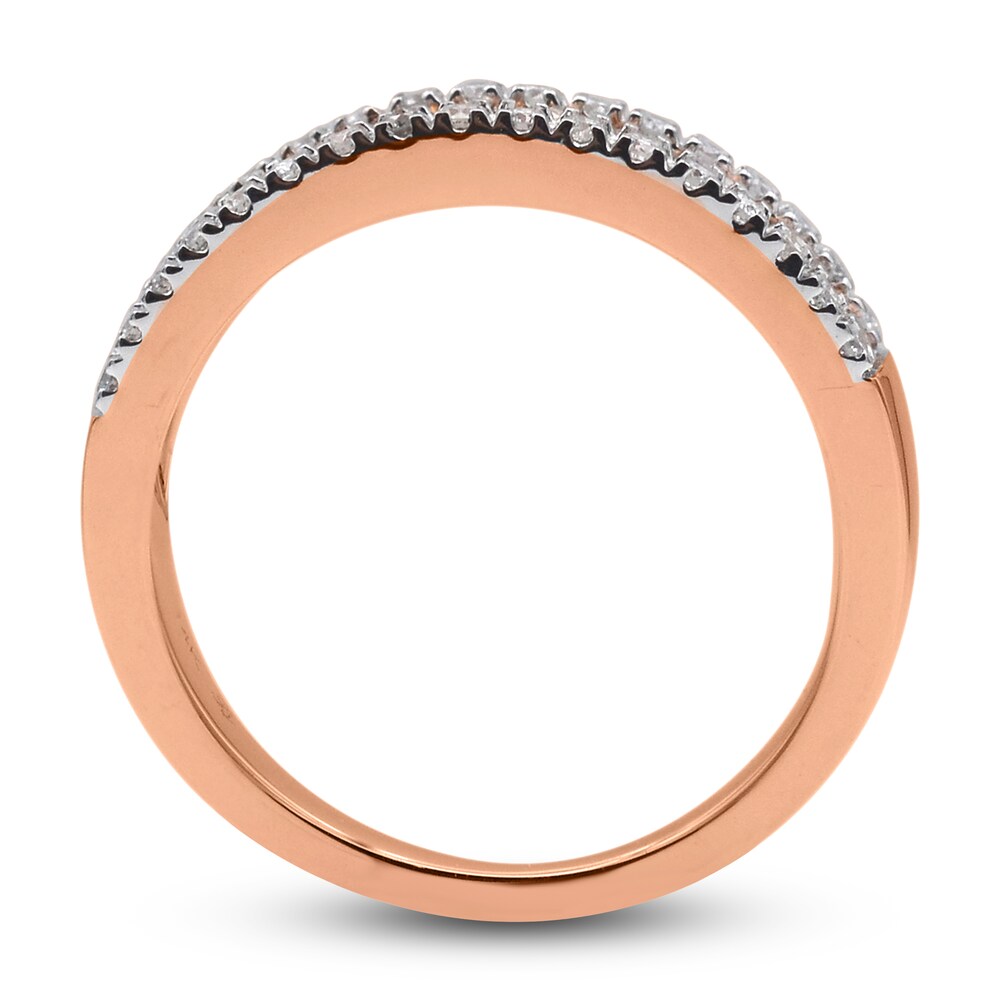 Pink & White Diamond Anniversary Band 3/4 ct tw Round 14K Two-Tone Gold 2G4biy7I Pink & White Diamond Anniversary Band 3/4 ct tw Round 14K Two-Tone Gold 2G4biy7I
