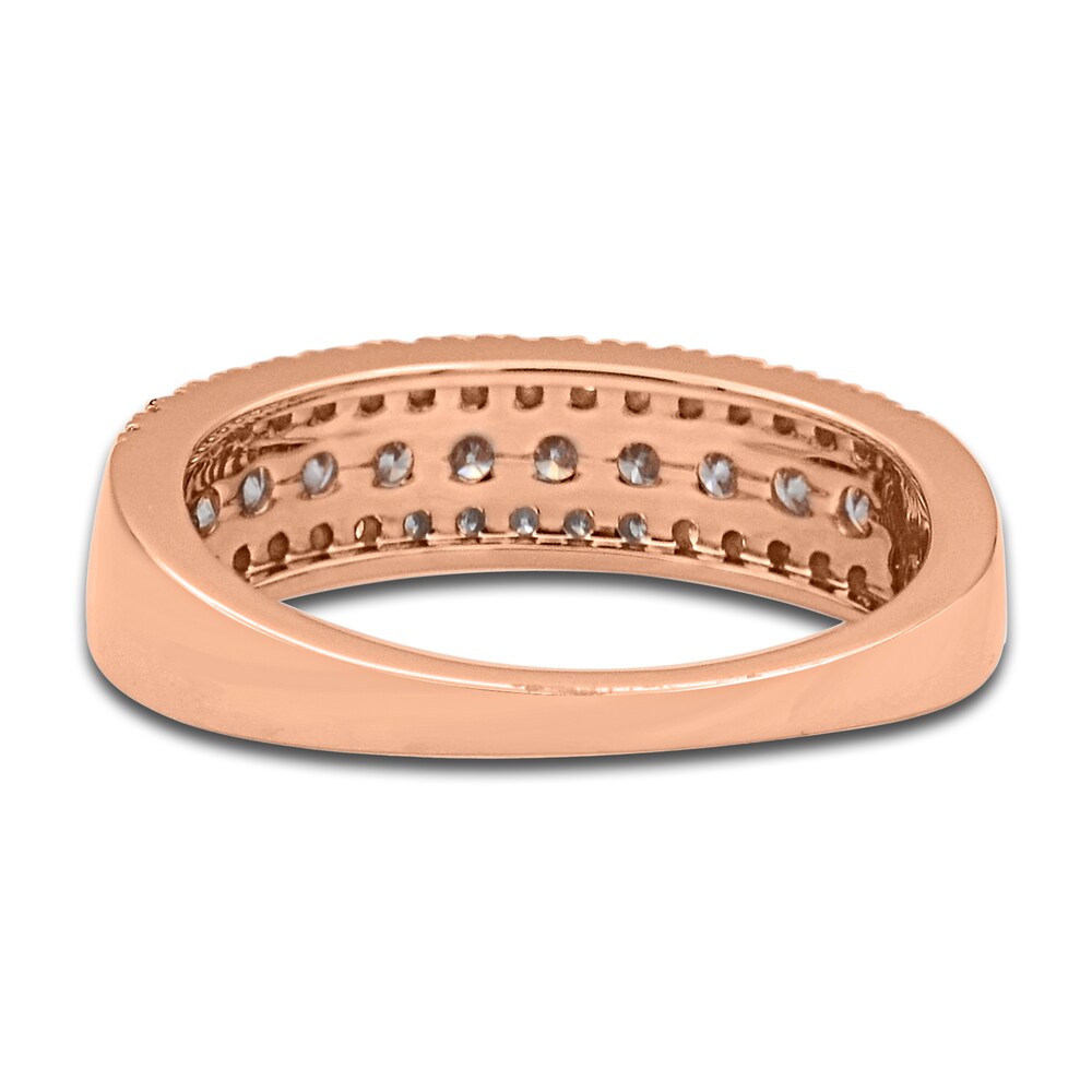 Pink & White Diamond Anniversary Band 3/4 ct tw Round 14K Two-Tone Gold 2G4biy7I Pink & White Diamond Anniversary Band 3/4 ct tw Round 14K Two-Tone Gold 2G4biy7I