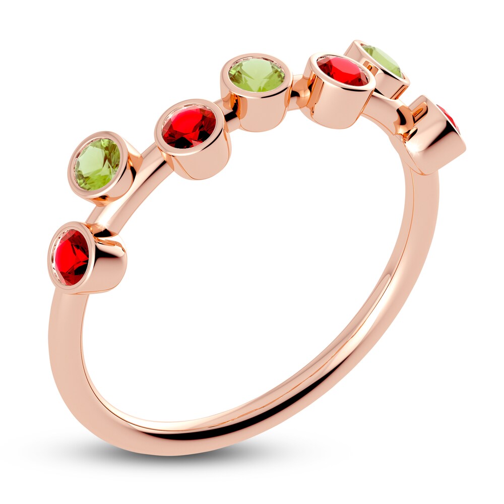 Juliette Maison Natural Peridot & Natural Ruby Ring 10K Rose Gold 2JYIA8rP Juliette Maison Natural Peridot & Natural Ruby Ring 10K Rose Gold 2JYIA8rP