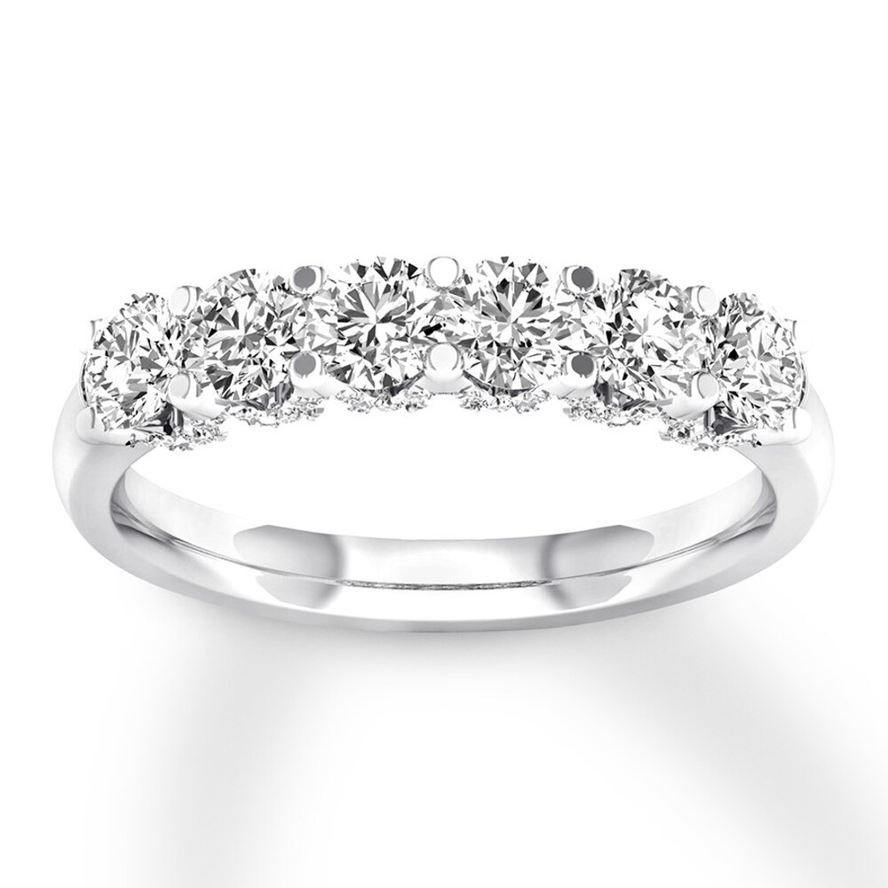 Diamond Anniversary Band 1 carat tw Round 14K White Gold 2NQwMEib Diamond Anniversary Band 1 carat tw Round 14K White Gold 2NQwMEib