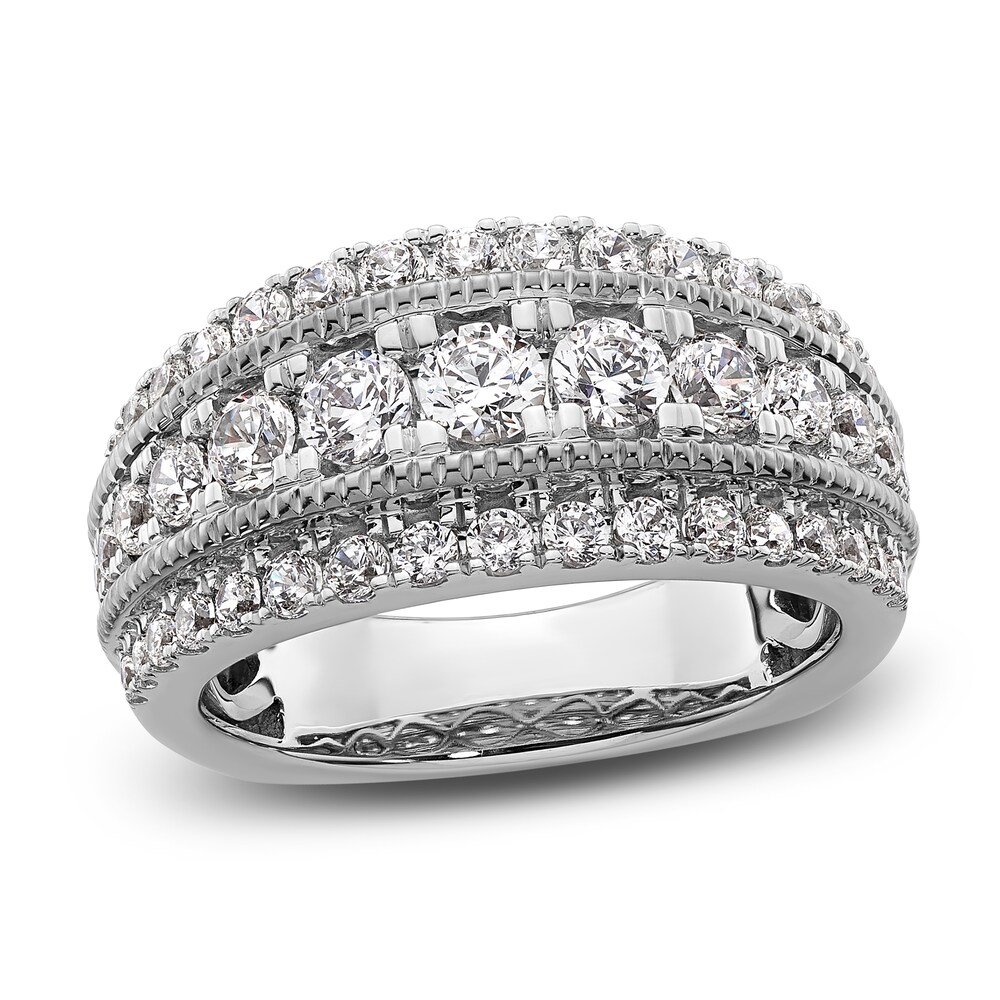 Hearts Desire Diamond Anniversary Ring 1-1/2 ct tw Round 18K White Gold 2cOCY8Yw Hearts Desire Diamond Anniversary Ring 1-1/2 ct tw Round 18K White Gold 2cOCY8Yw