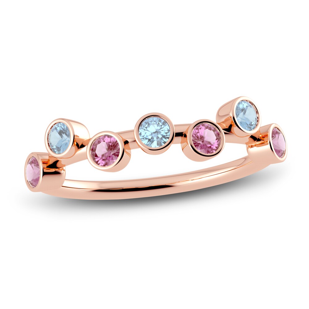 Juliette Maison Natural Aquamarine & Natural Pink Tourmaline Ring 10K Rose Gold 2faFf9oQ Juliette Maison Natural Aquamarine & Natural Pink Tourmaline Ring 10K Rose Gold 2faFf9oQ