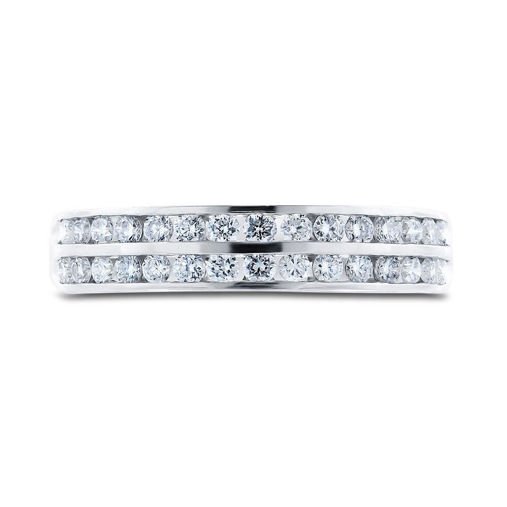 Diamond Anniversary Ring 1/2 ct tw Round 14K White Gold 2g2R4nat Diamond Anniversary Ring 1/2 ct tw Round 14K White Gold 2g2R4nat