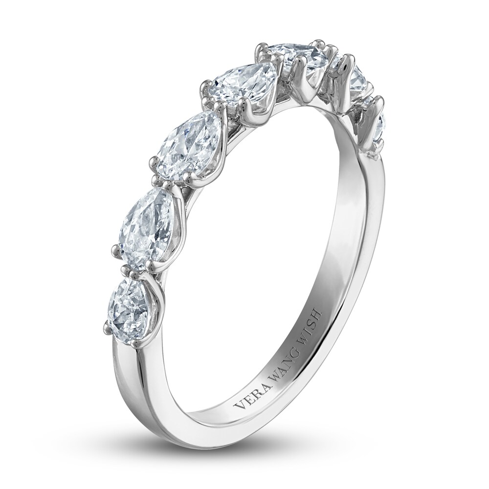 Vera Wang WISH Diamond Wedding Band 1 ct tw Pear 14K White Gold 2ijWMRA1