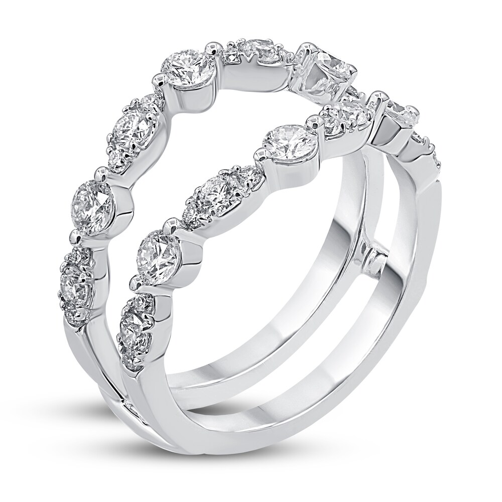 Diamond Insert Ring 1 ct tw Round 14K White Gold 2jWazBoP Diamond Insert Ring 1 ct tw Round 14K White Gold 2jWazBoP
