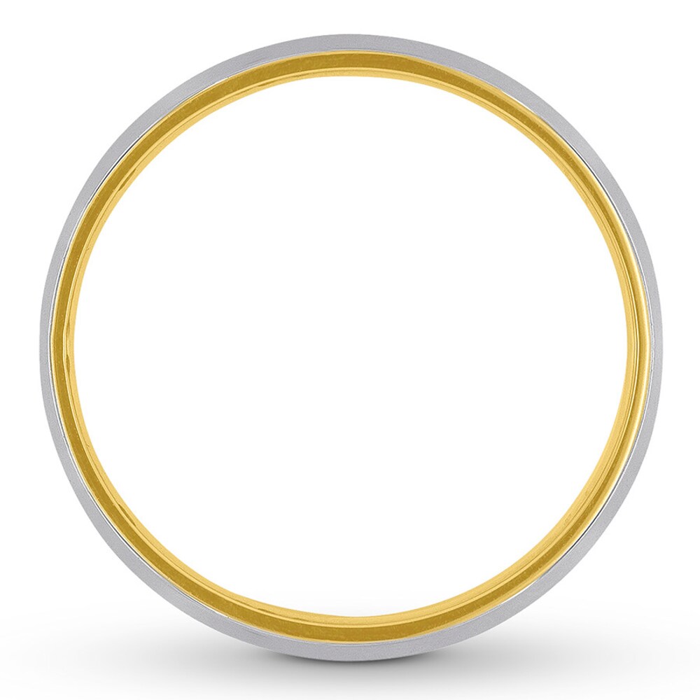 Wedding Band 14K Two-Tone Gold 6mm 2mD2HMU0 Wedding Band 14K Two-Tone Gold 6mm 2mD2HMU0