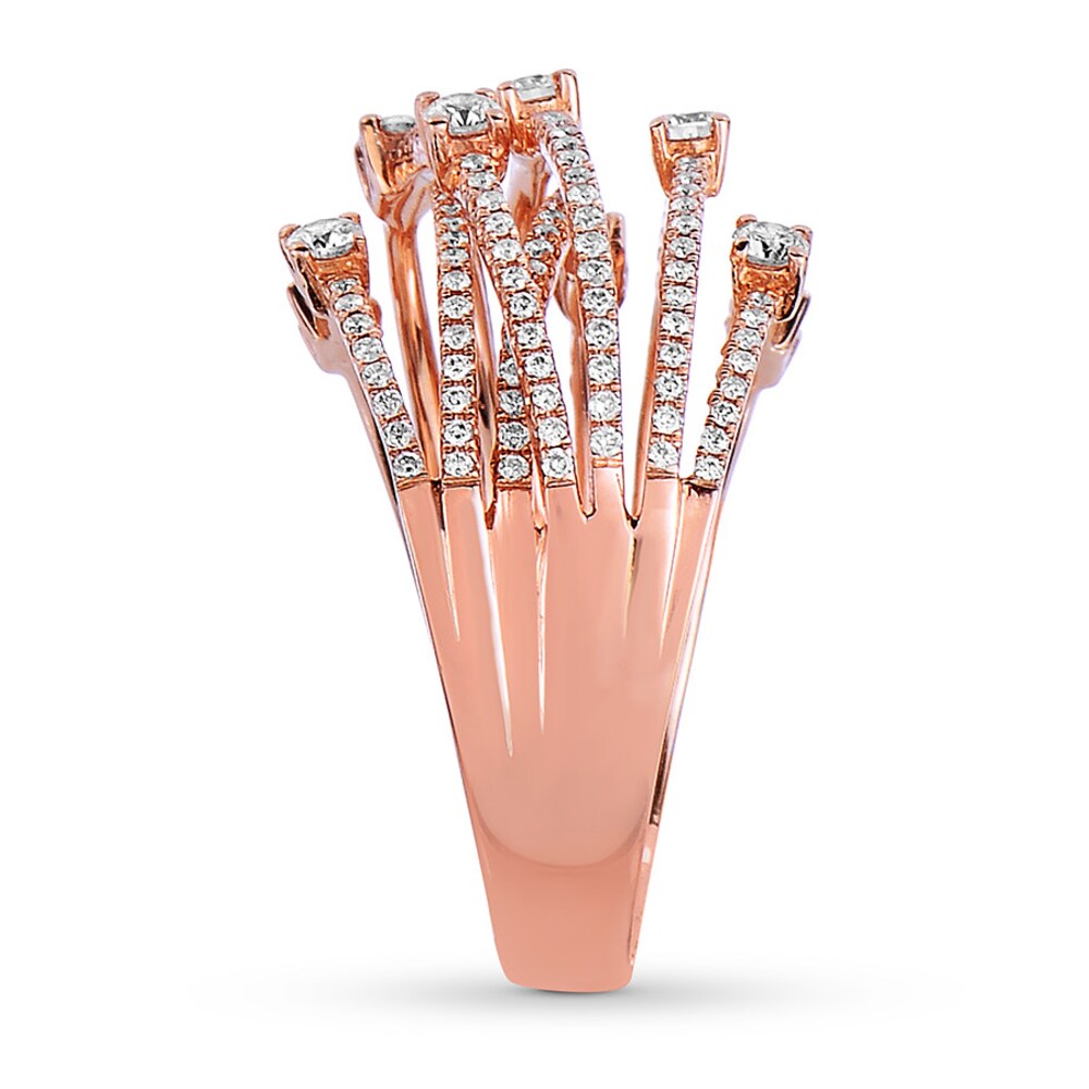 Diamond Ring 3/4 ct tw Round 14K Rose Gold 2qkurAJk Diamond Ring 3/4 ct tw Round 14K Rose Gold 2qkurAJk