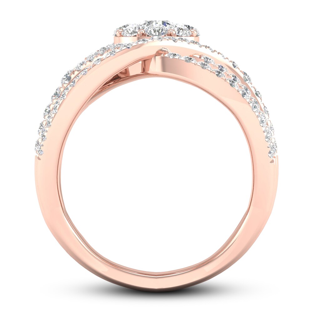Diamond Ring 1 1/2ct tw Round 14K Rose Gold 2y8T2dxU Diamond Ring 1 1/2ct tw Round 14K Rose Gold 2y8T2dxU