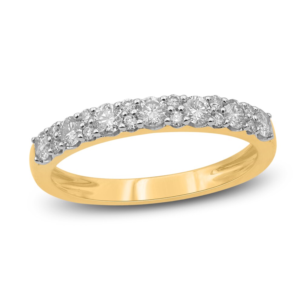 Diamond Anniversary Ring 1/2 ct tw Round 14K Yellow Gold/Rhod 2zNyUa41 Diamond Anniversary Ring 1/2 ct tw Round 14K Yellow Gold/Rhod 2zNyUa41