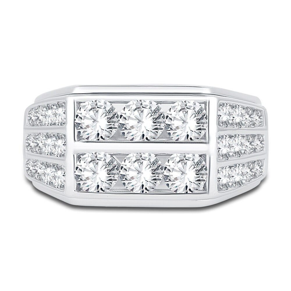 Men\'s Lab-Created Diamond Ring 3 ct tw Round 14K White Gold 33hm97Gw Men\'s Lab-Created Diamond Ring 3 ct tw Round 14K White Gold 33hm97Gw