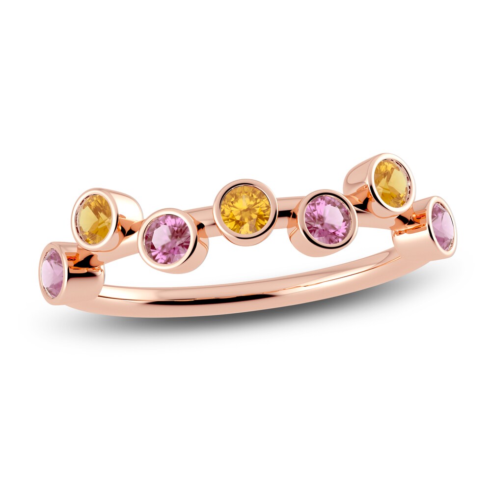 Juliette Maison Natural Citrine & Natural Pink Tourmaline Ring 10K Rose Gold 3BvsZVw6 Juliette Maison Natural Citrine & Natural Pink Tourmaline Ring 10K Rose Gold 3BvsZVw6