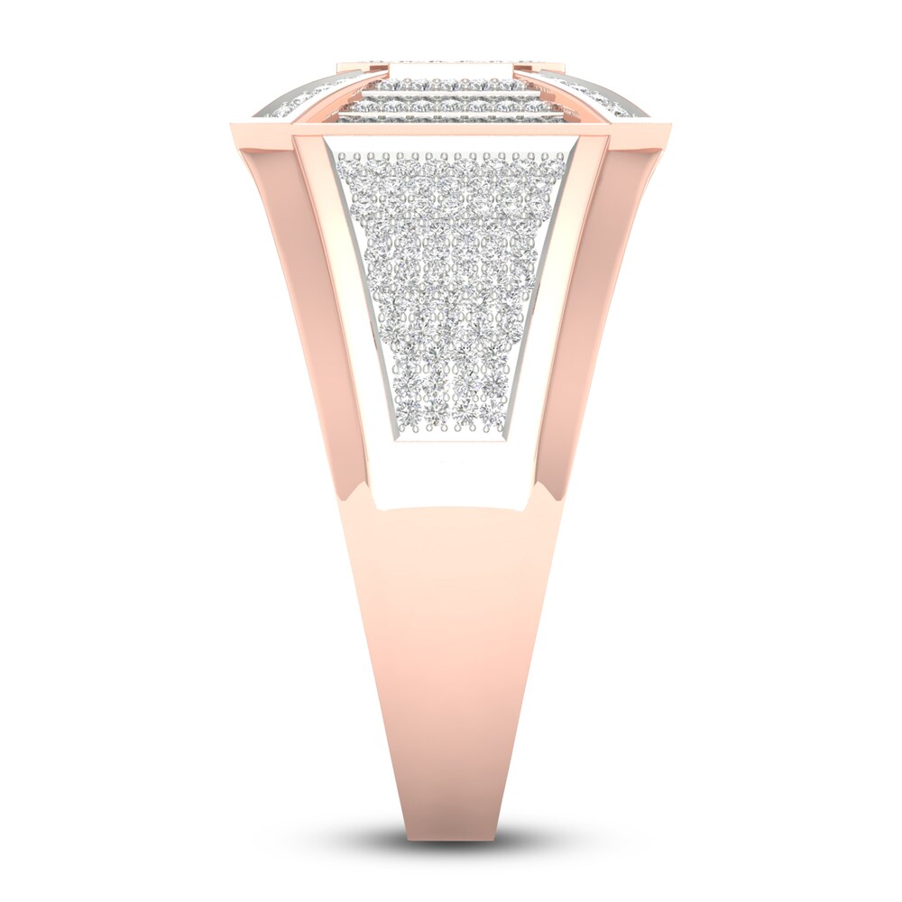 Men\'s Diamond Ring 5/8 ct tw Round 14K Rose Gold 3LB7ZlUq Men\'s Diamond Ring 5/8 ct tw Round 14K Rose Gold 3LB7ZlUq