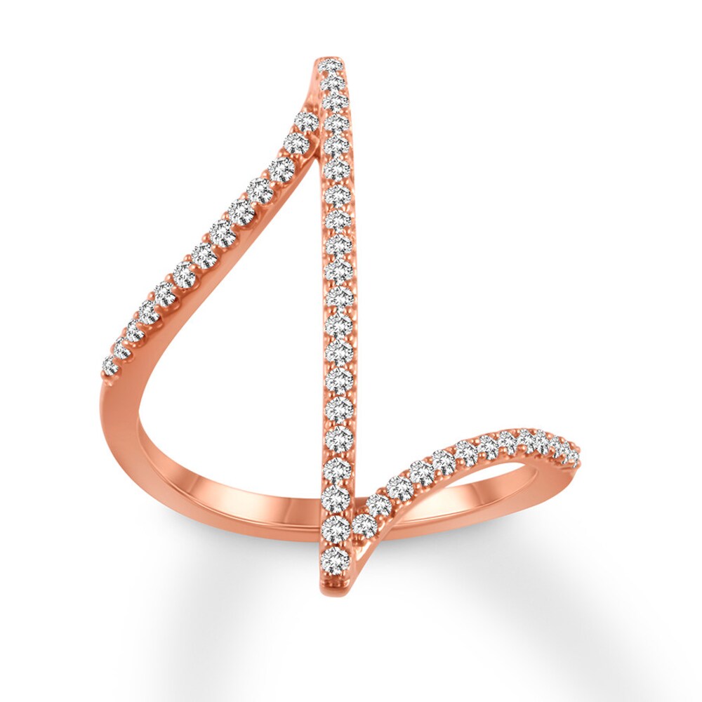 Diamond Ring 1/3 carat tw Round 10K Rose Gold 3NwcNk0m Diamond Ring 1/3 carat tw Round 10K Rose Gold 3NwcNk0m