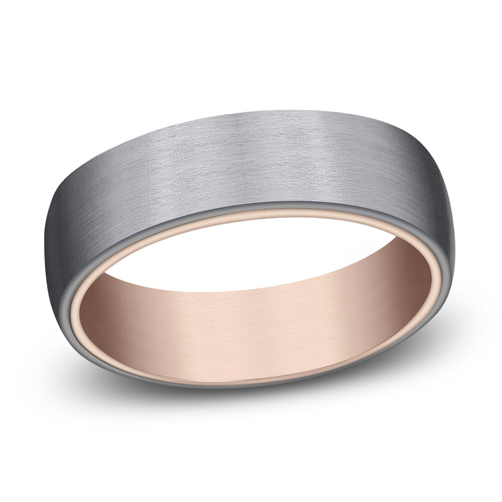 Wedding Band Black Tantalum/14K Rose Gold 6.5mm 3Q3f58dN Wedding Band Black Tantalum/14K Rose Gold 6.5mm 3Q3f58dN