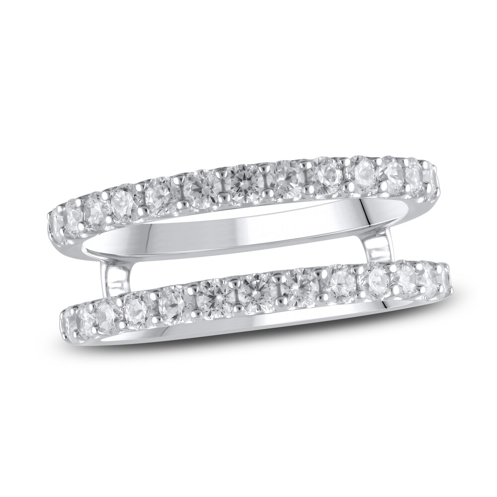 Lab-Created Diamond Enhancer Ring 1 ct tw Round 14K White Gold 3RRLPA0a Lab-Created Diamond Enhancer Ring 1 ct tw Round 14K White Gold 3RRLPA0a