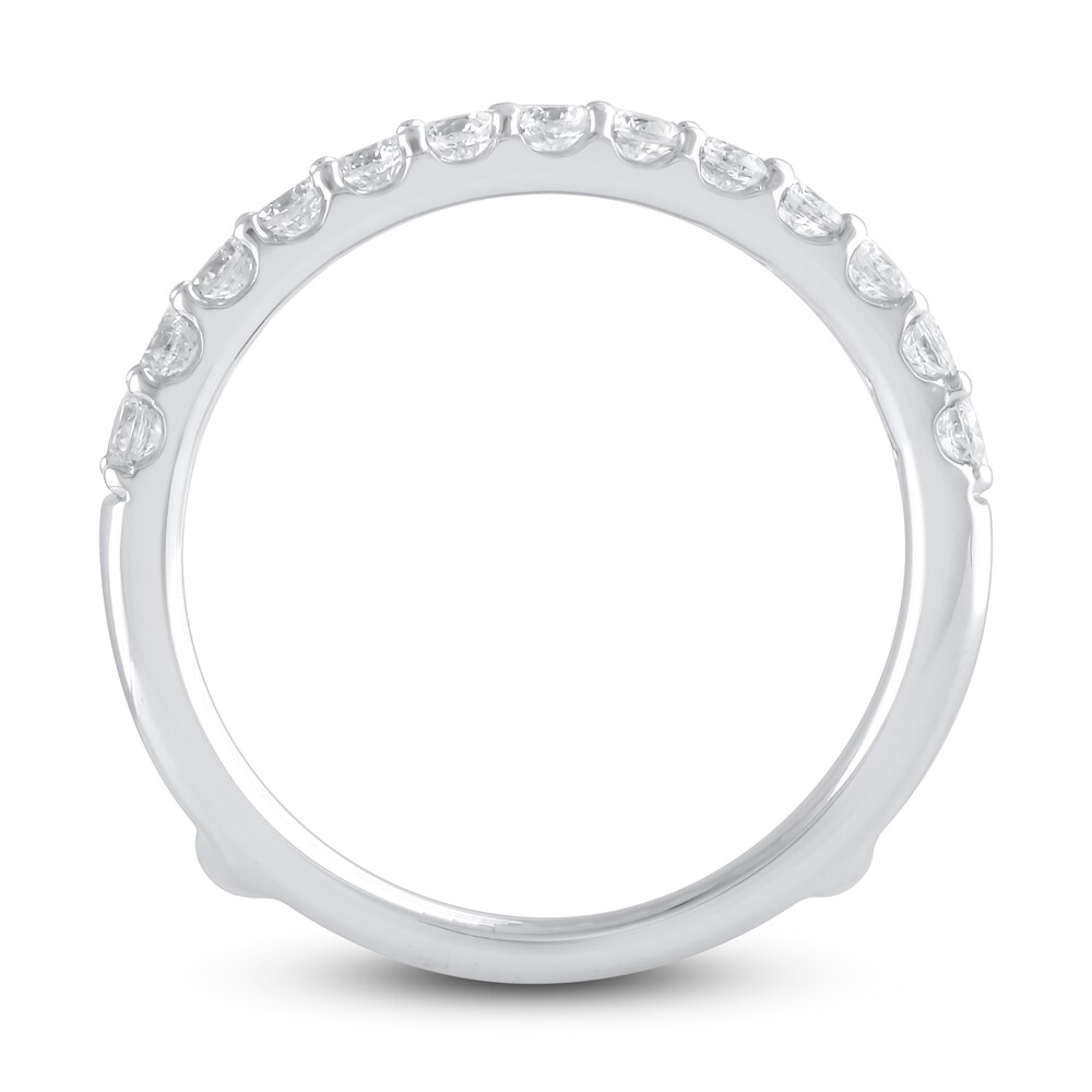Lab-Created Diamond Enhancer Ring 1 ct tw Round 14K White Gold 3RRLPA0a Lab-Created Diamond Enhancer Ring 1 ct tw Round 14K White Gold 3RRLPA0a