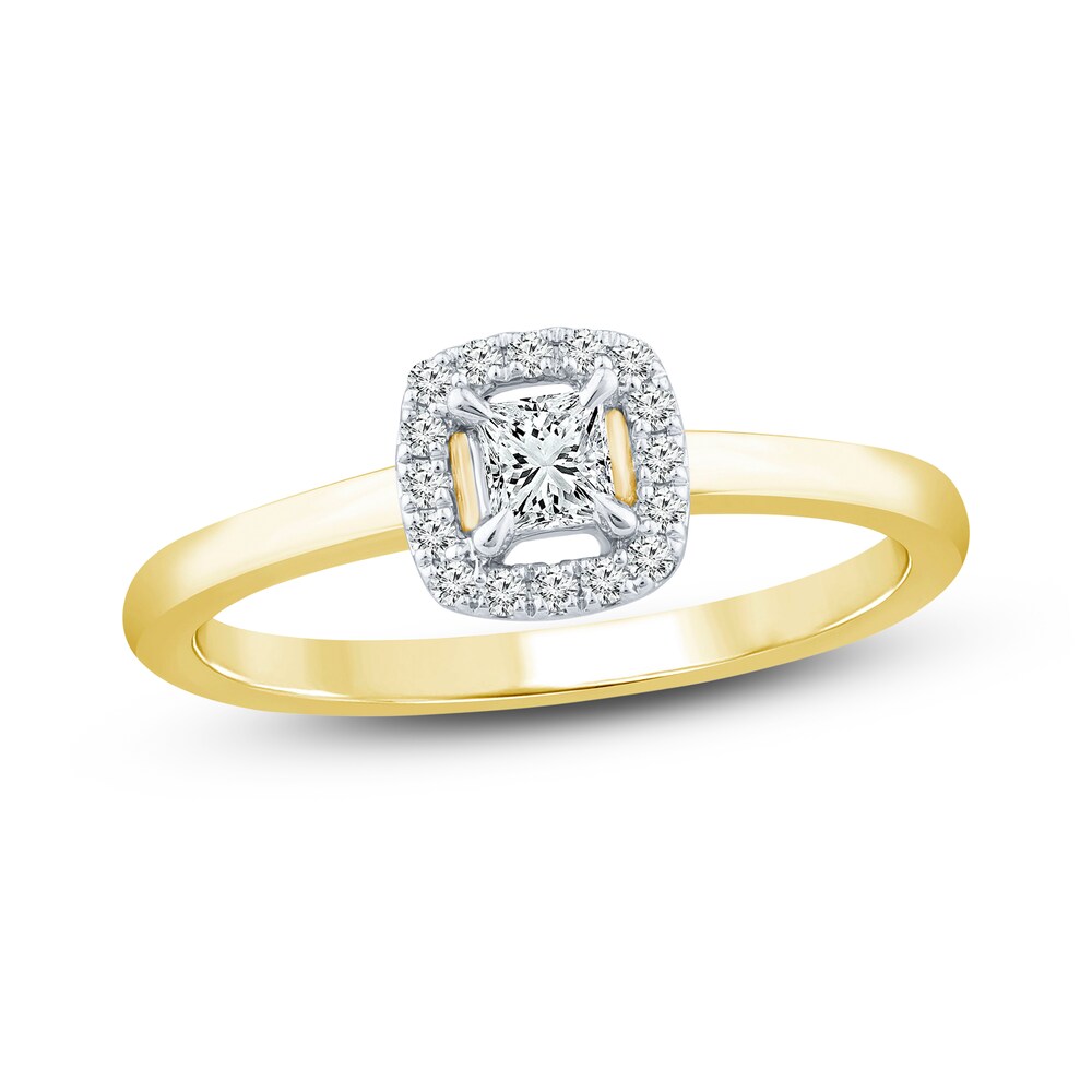Diamond Ring 1/4 ct tw Round 10K Yellow Gold 3UUIW2SB Diamond Ring 1/4 ct tw Round 10K Yellow Gold 3UUIW2SB