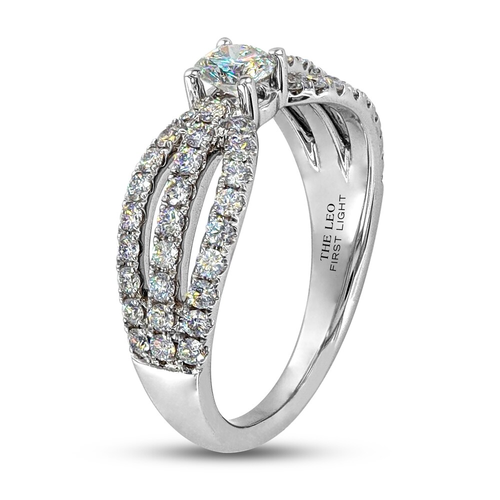 THE LEO First Light Diamond Ring 1 ct tw Round 14K White Gold 3a7rv6TS THE LEO First Light Diamond Ring 1 ct tw Round 14K White Gold 3a7rv6TS